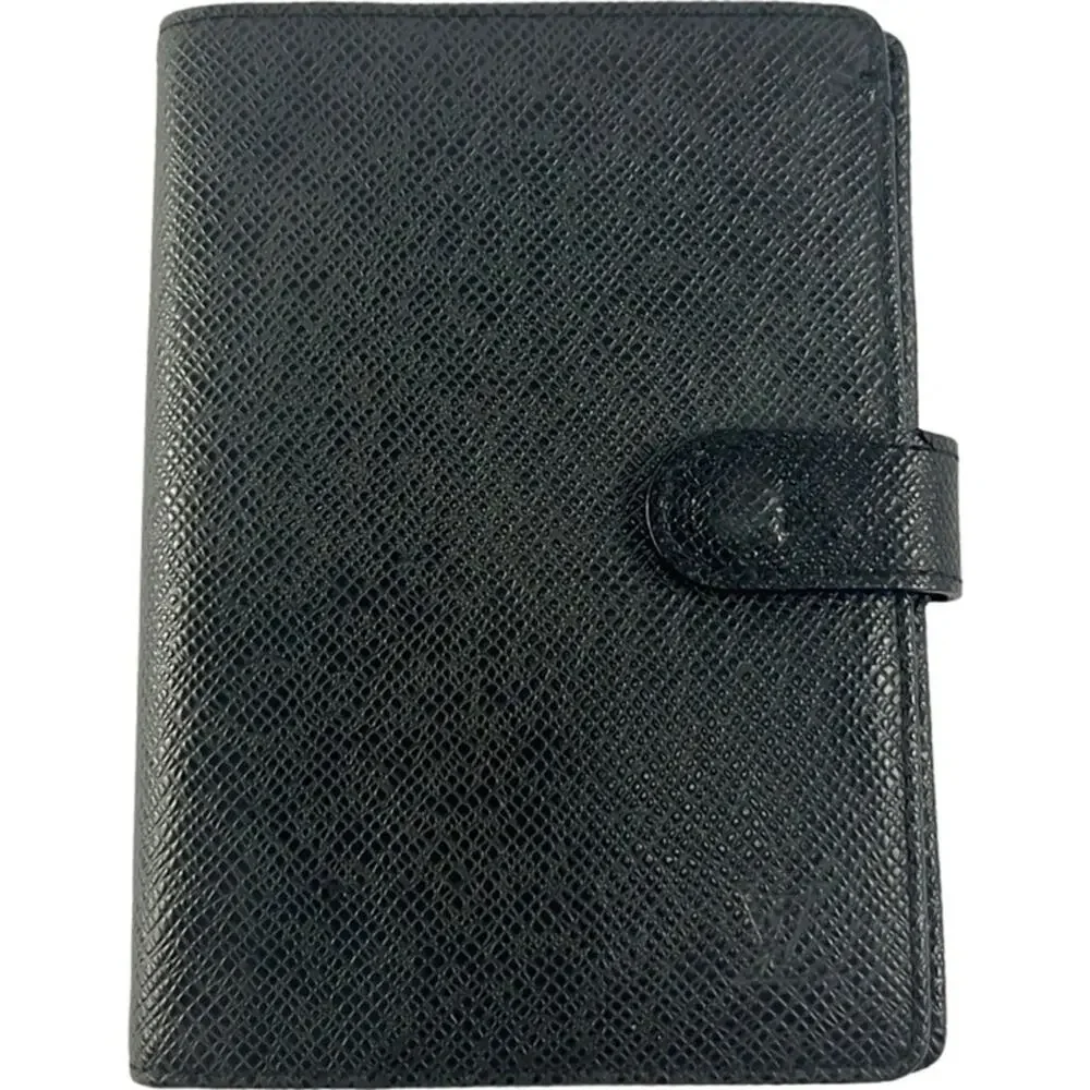 LOUIS‎ VUITTON Vintage Taïga Small Ring Diary/ Agenda Cover